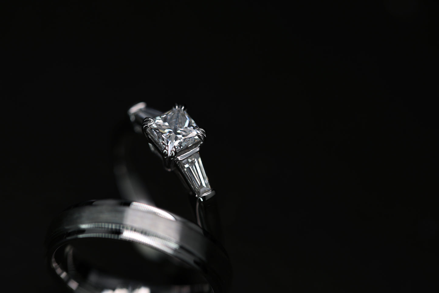 Princess Cut Diamond Wedding rings