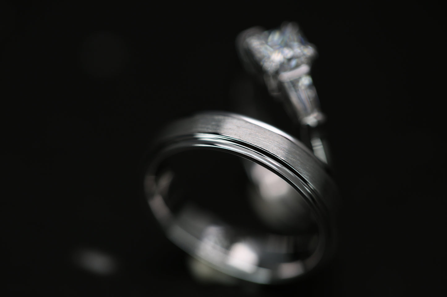 Princess Cut Diamond Wedding rings