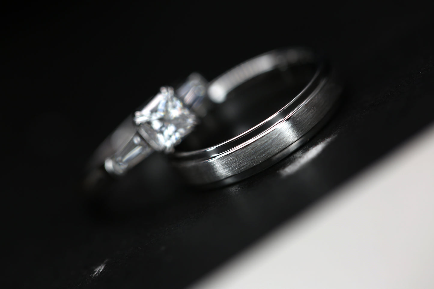 Princess Cut Diamond Wedding rings