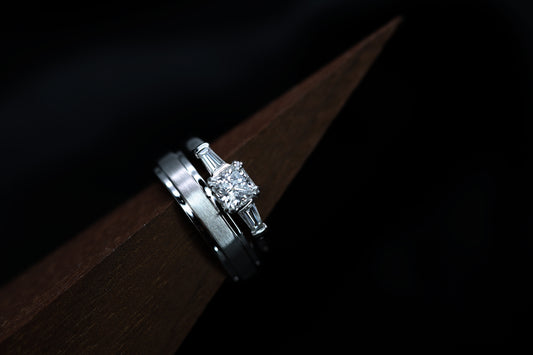 Princess Cut Diamond Wedding rings