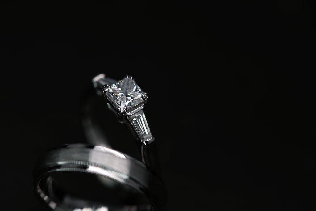 Princess Cut Diamond Wedding rings