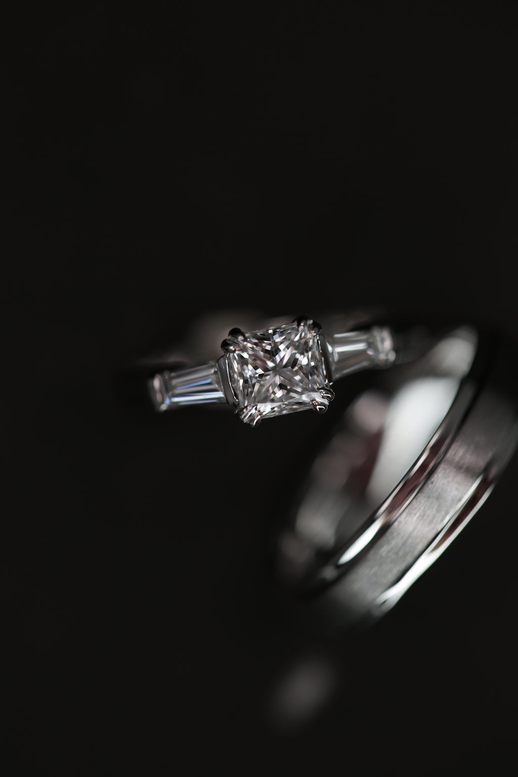 Princess Cut Diamond Wedding rings