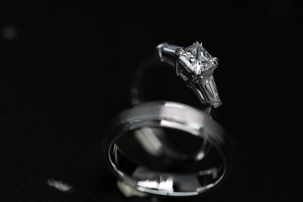 Princess Cut Diamond Wedding rings