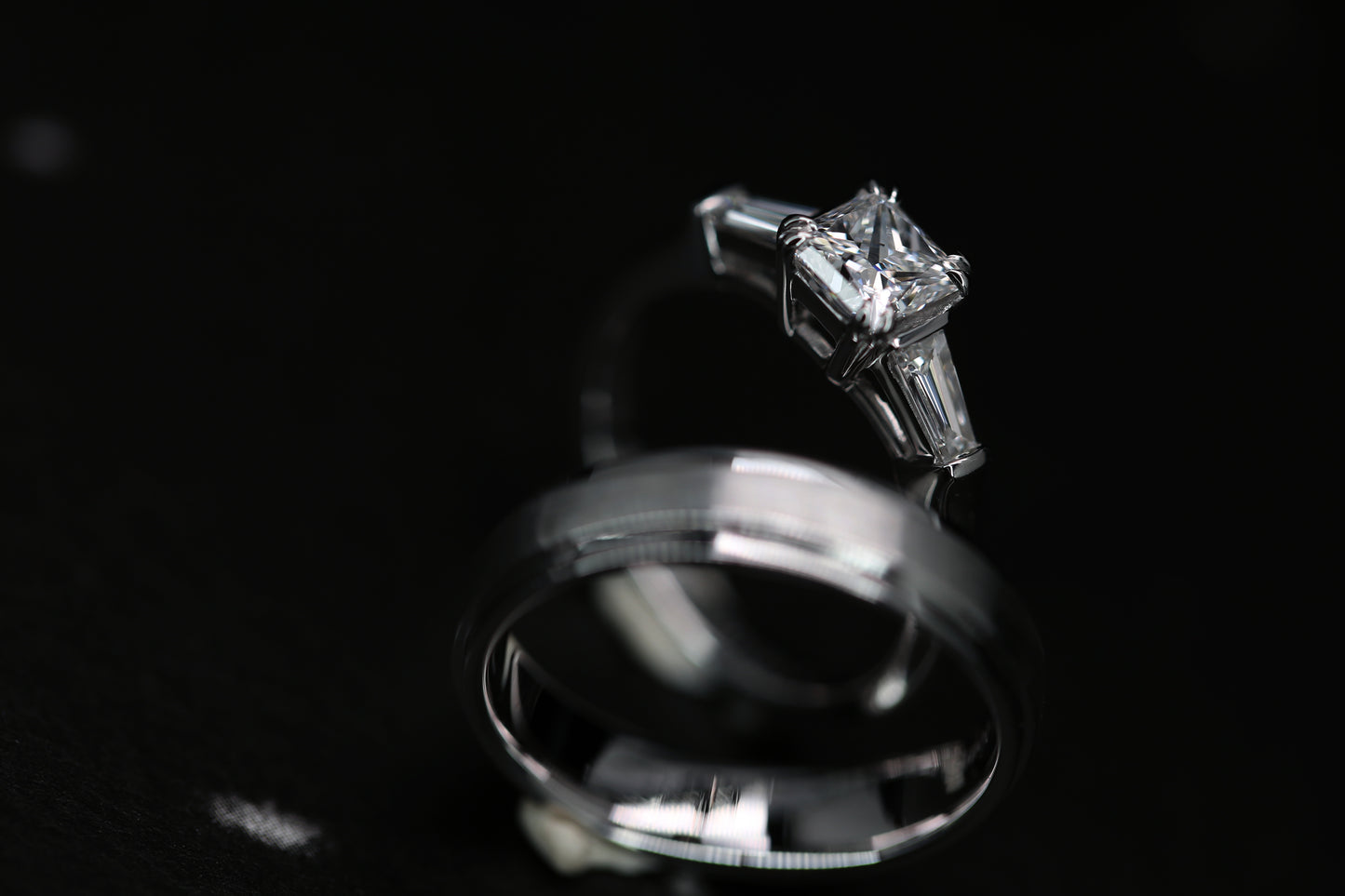 Princess Cut Diamond Wedding rings