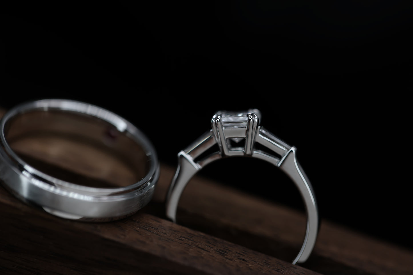 Princess Cut Diamond Wedding rings