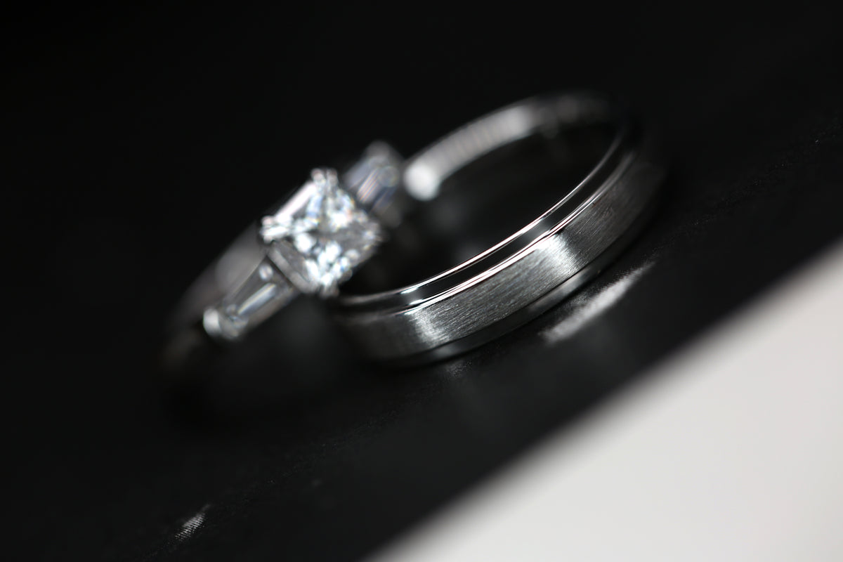 Princess Cut Diamond Wedding rings