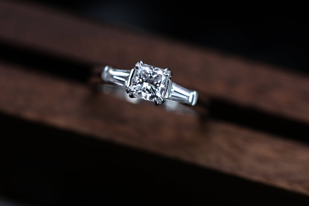 Princess Cut Diamond Wedding rings