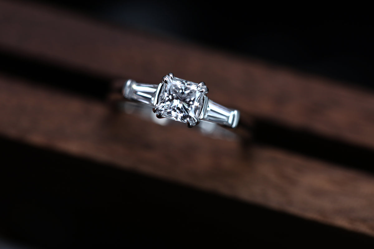 Princess Cut Diamond Wedding rings