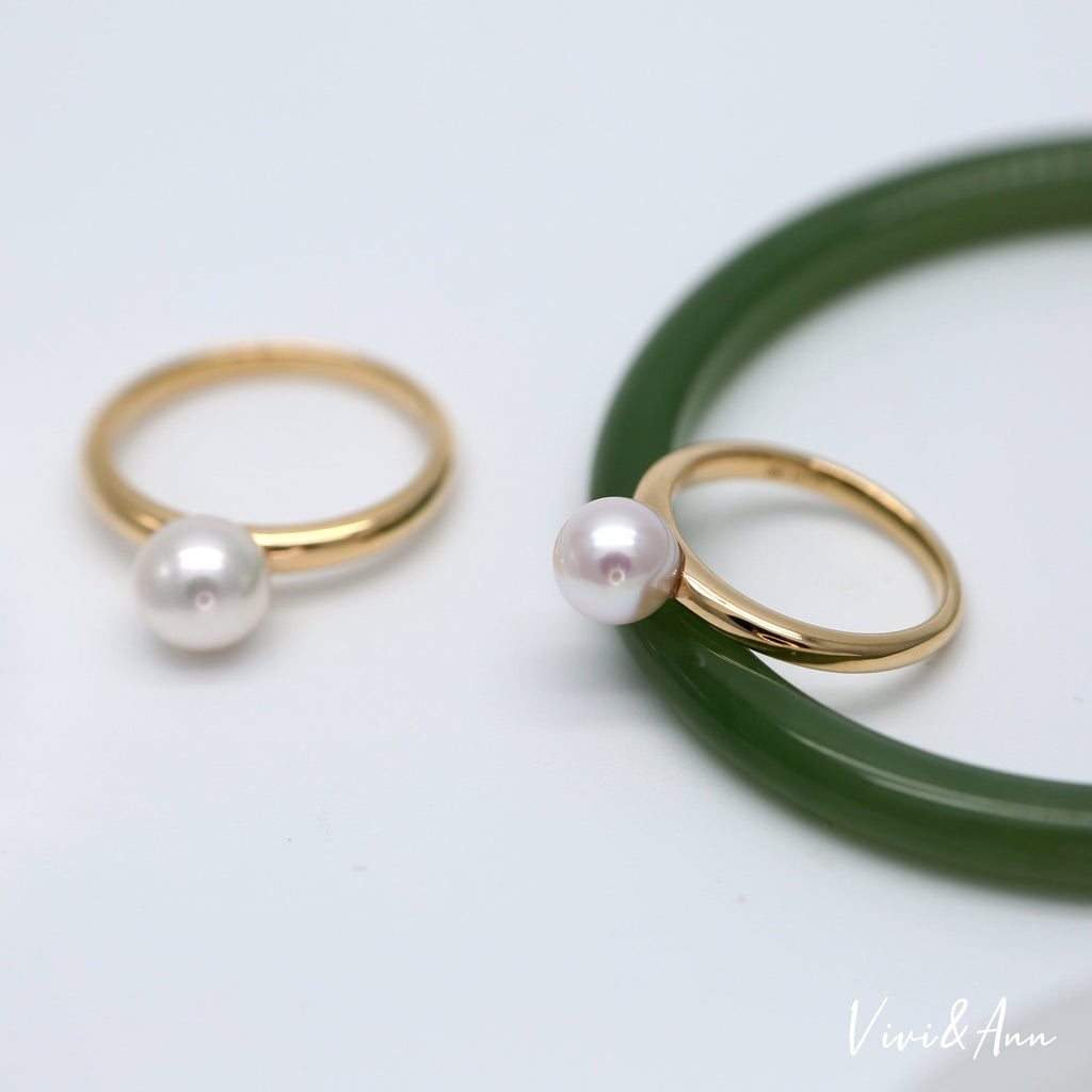 Made to Order - Premier Akoya Cultured Pearl 18K Gold Ring