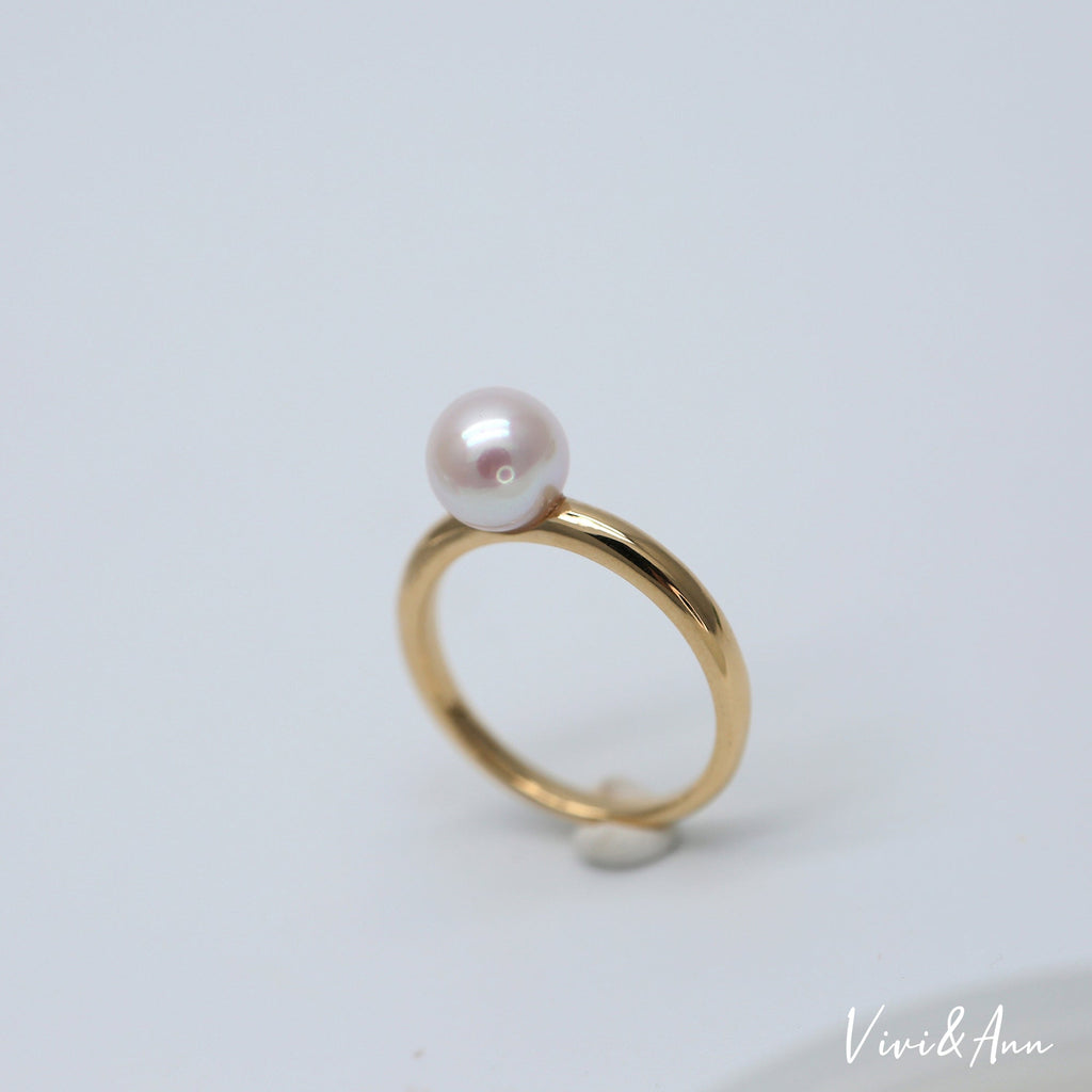 Made to Order - Premier Akoya Cultured Pearl 18K Gold Ring
