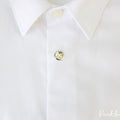 Exclusive White Gold Button Ornament Accessory Solid 14K Gold