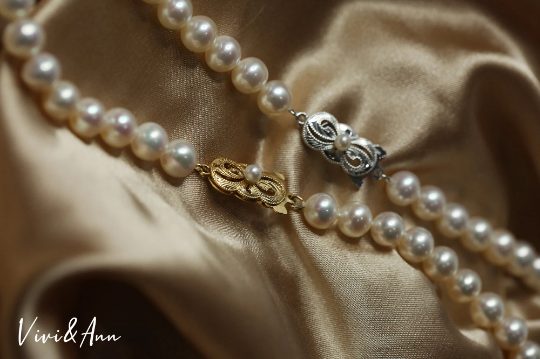 Made to Order - Premier Pearl Necklace with Solid 18K Gold Designer Clasp